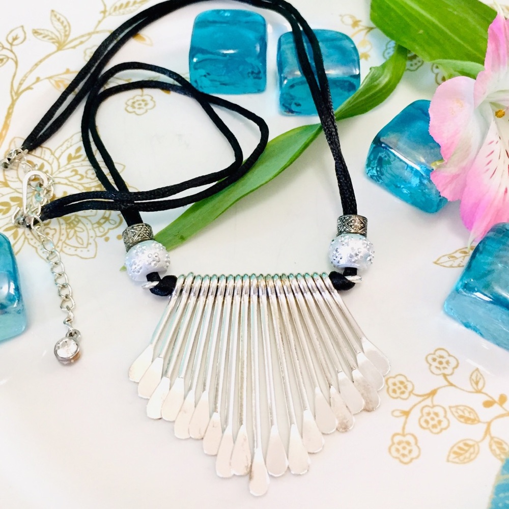 Silver Chimes Necklace/Choker